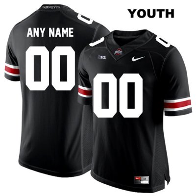 Youth NCAA Ohio State Buckeyes Custom #00 College Stitched Authentic Nike White Number Black Football Jersey VA20R58UZ